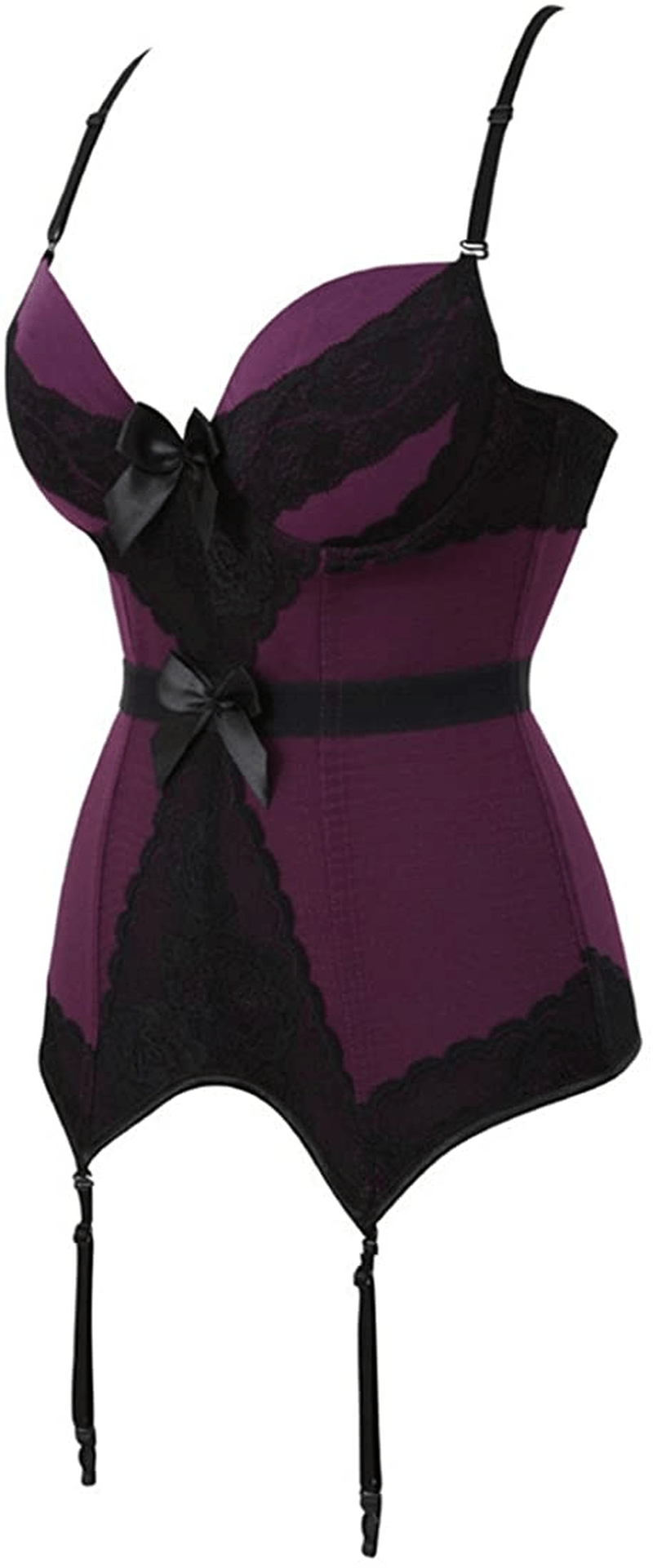 Women'S Victorian Lace Mesh Push up Bustier Corset Top Garter plus Size Lingerie Sets Apparel & Accessories > Clothing > Underwear & Socks > Lingerie Zhitunemi   
