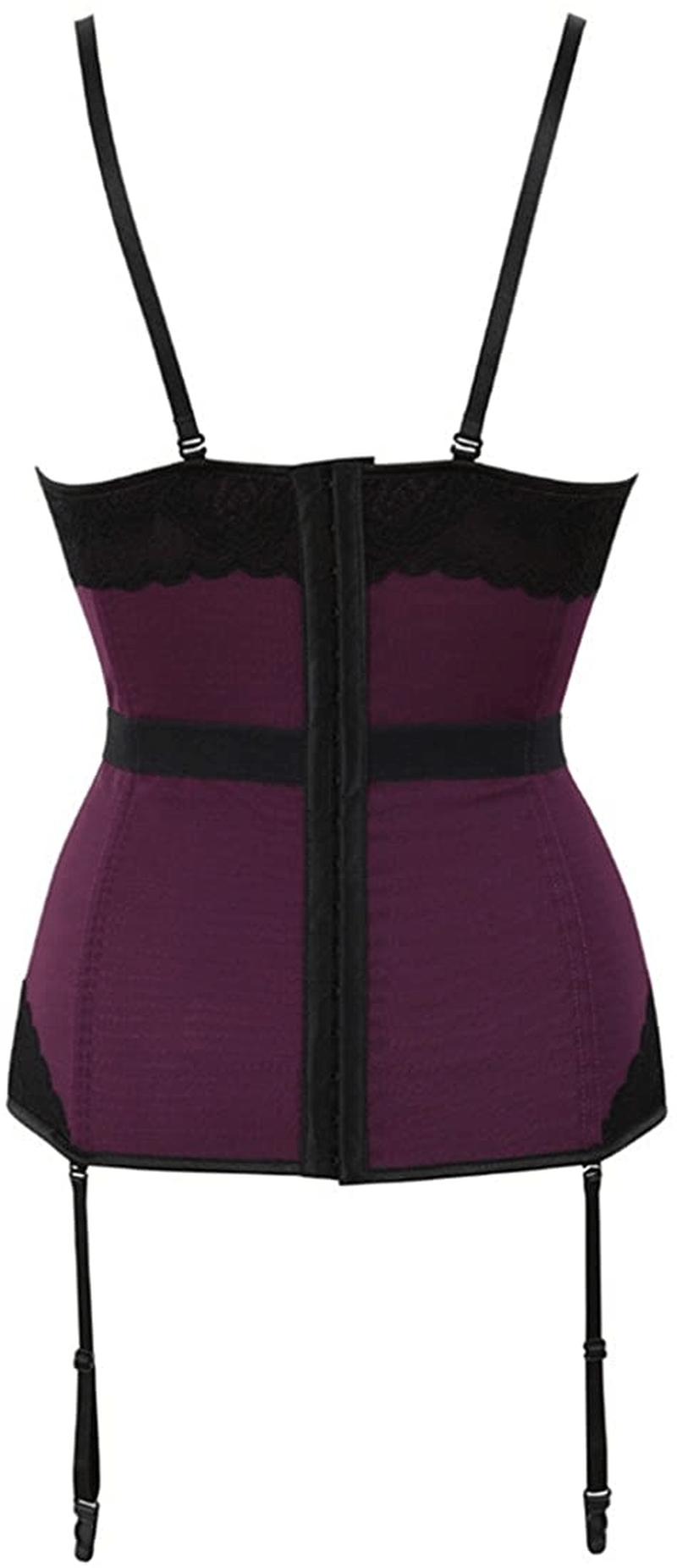 Women'S Victorian Lace Mesh Push up Bustier Corset Top Garter plus Size Lingerie Sets Apparel & Accessories > Clothing > Underwear & Socks > Lingerie Zhitunemi   