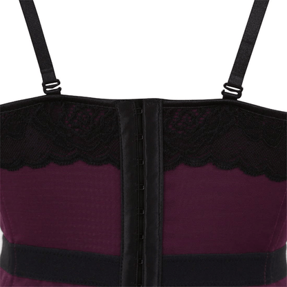 Women'S Victorian Lace Mesh Push up Bustier Corset Top Garter plus Size Lingerie Sets Apparel & Accessories > Clothing > Underwear & Socks > Lingerie Zhitunemi   