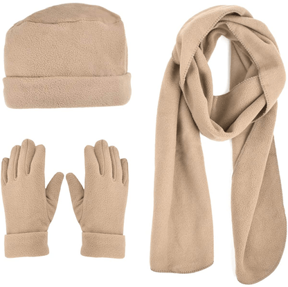 Women's Warm Fleece Winter - Women's Hat and Glove Set + Hats Gloves Scarves for Women Arts & Entertainment > Party & Celebration > Gift Giving boxed-gifts Beige 50  