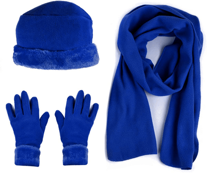 Women's Warm Fleece Winter - Women's Hat and Glove Set + Hats Gloves Scarves for Women Arts & Entertainment > Party & Celebration > Gift Giving boxed-gifts Royal Blue  