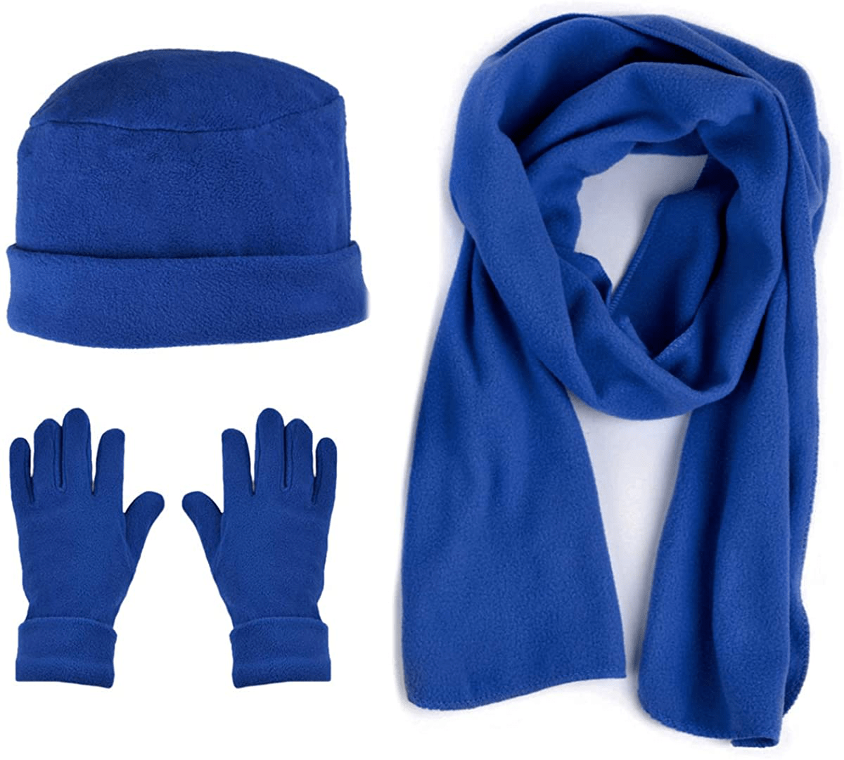 Women's Warm Fleece Winter - Women's Hat and Glove Set + Hats Gloves Scarves for Women Arts & Entertainment > Party & Celebration > Gift Giving boxed-gifts Royal Blue 50  