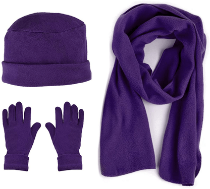 Women's Warm Fleece Winter - Women's Hat and Glove Set + Hats Gloves Scarves for Women Arts & Entertainment > Party & Celebration > Gift Giving boxed-gifts Purple 50  