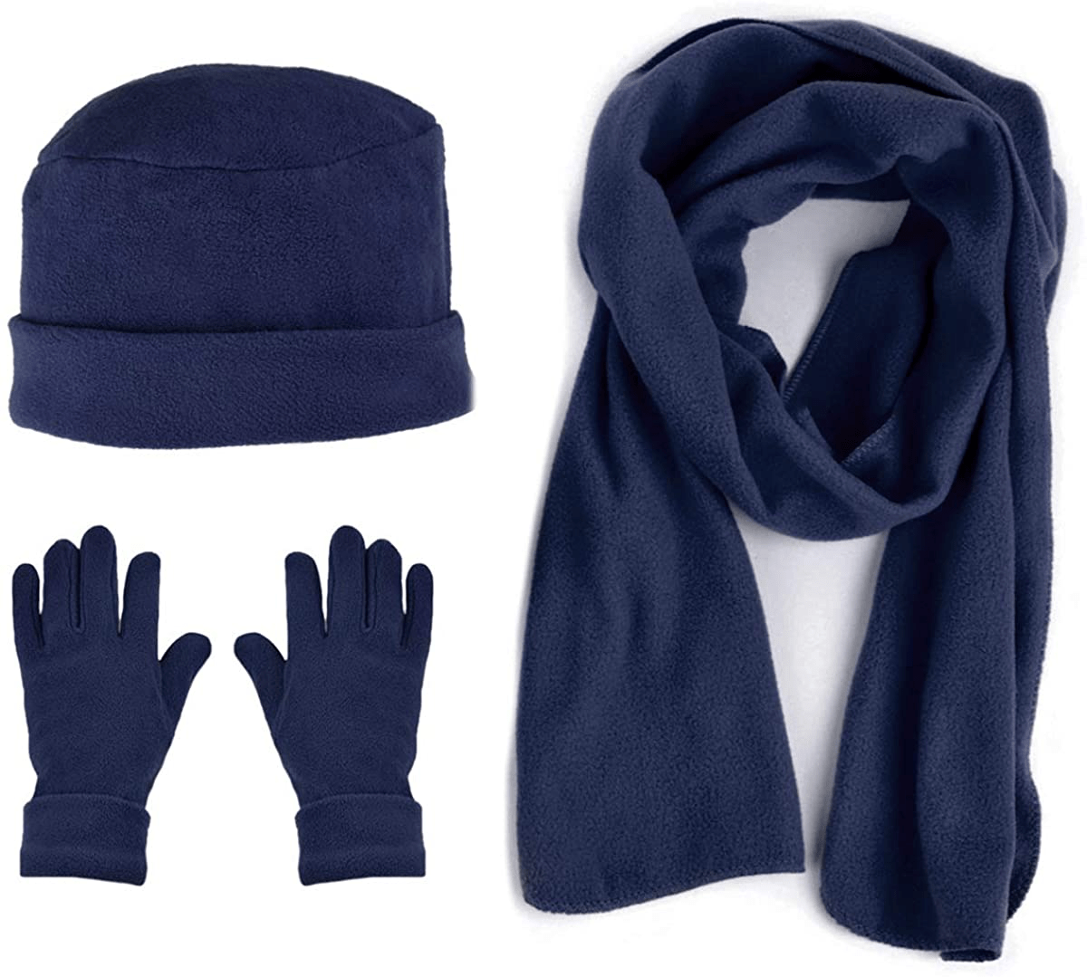 Women's Warm Fleece Winter - Women's Hat and Glove Set + Hats Gloves Scarves for Women Arts & Entertainment > Party & Celebration > Gift Giving boxed-gifts Navy 50  