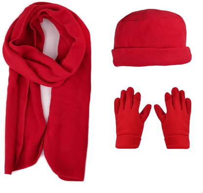 Women's Warm Fleece Winter - Women's Hat and Glove Set + Hats Gloves Scarves for Women Arts & Entertainment > Party & Celebration > Gift Giving boxed-gifts Red 50  