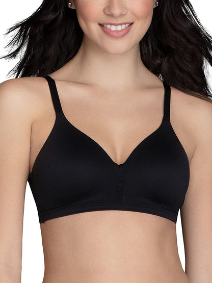 Women’S Wireless beyond Comfort Bra with Seamless Back (34B-44DD) Average Figure - Black / Average Figure (34B-42D) / 34DD