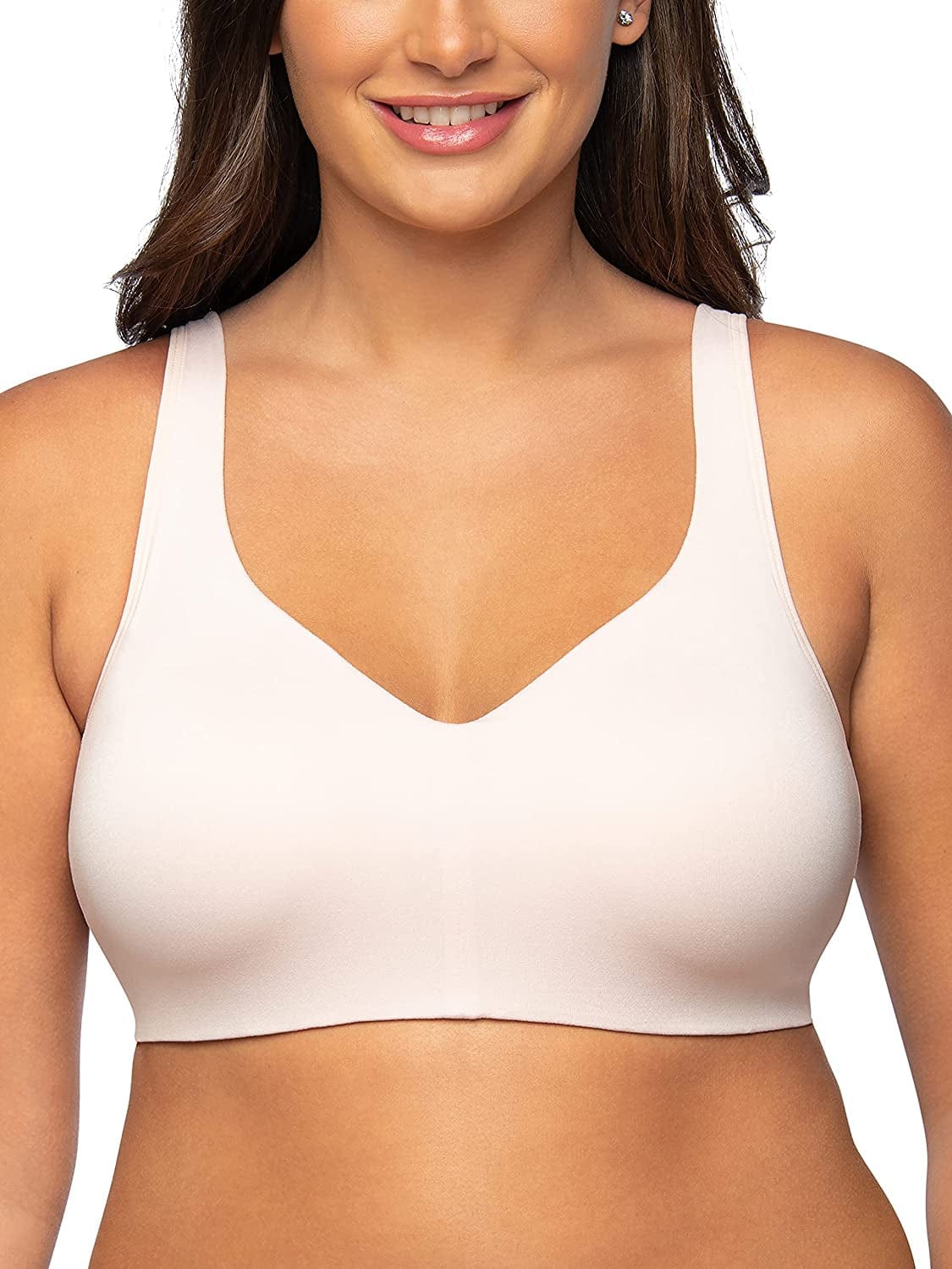 Women'S Wireless Comfort Bra, Customize Your Shape & Support: Convertible Straps, Easy Pullover, Back Smoothing Convertible Straps - Quartz / Convertible Straps (72204) / 3X-Large