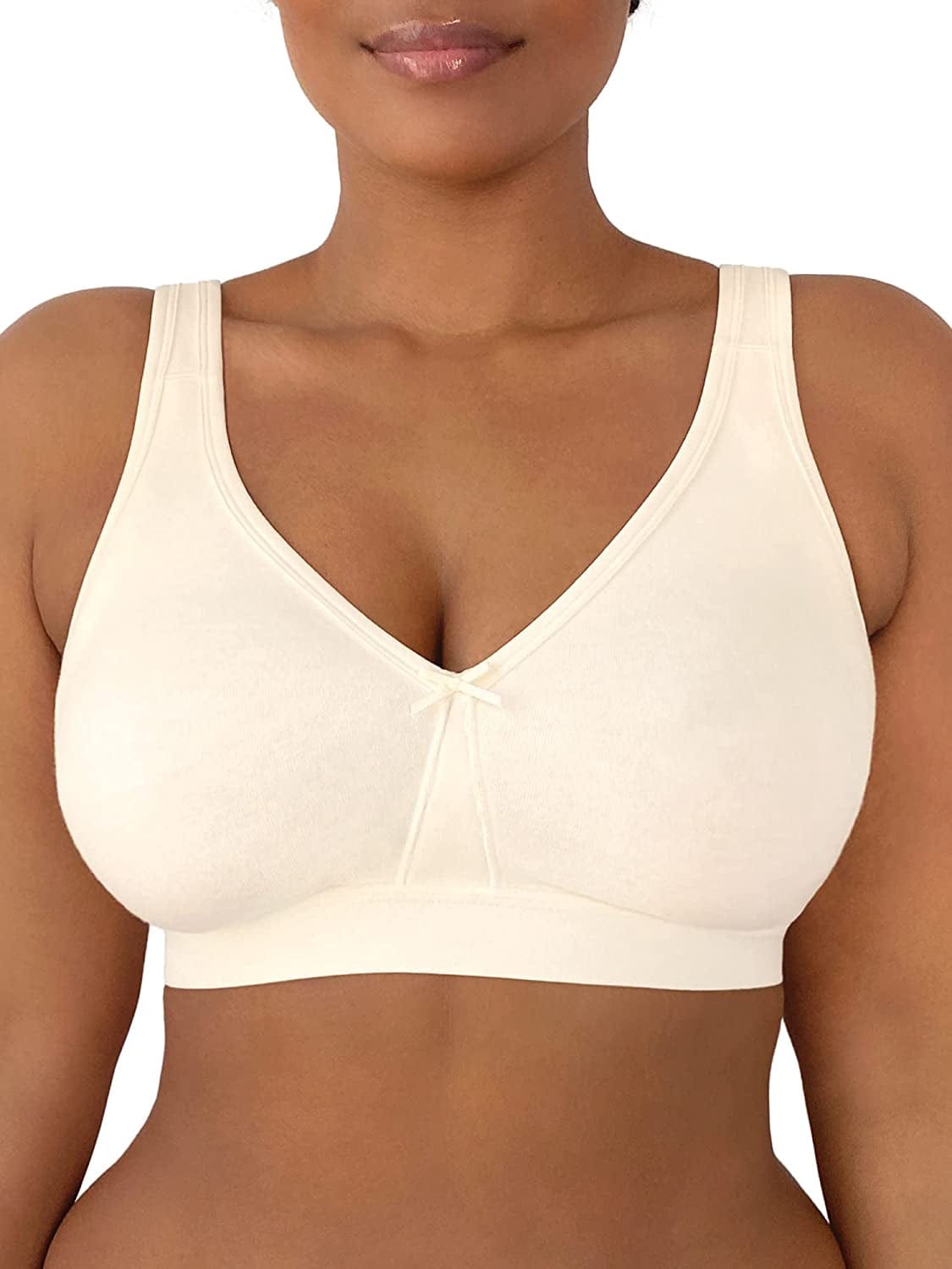 Women'S Wireless Cotton Bra Pristine / 38DDD