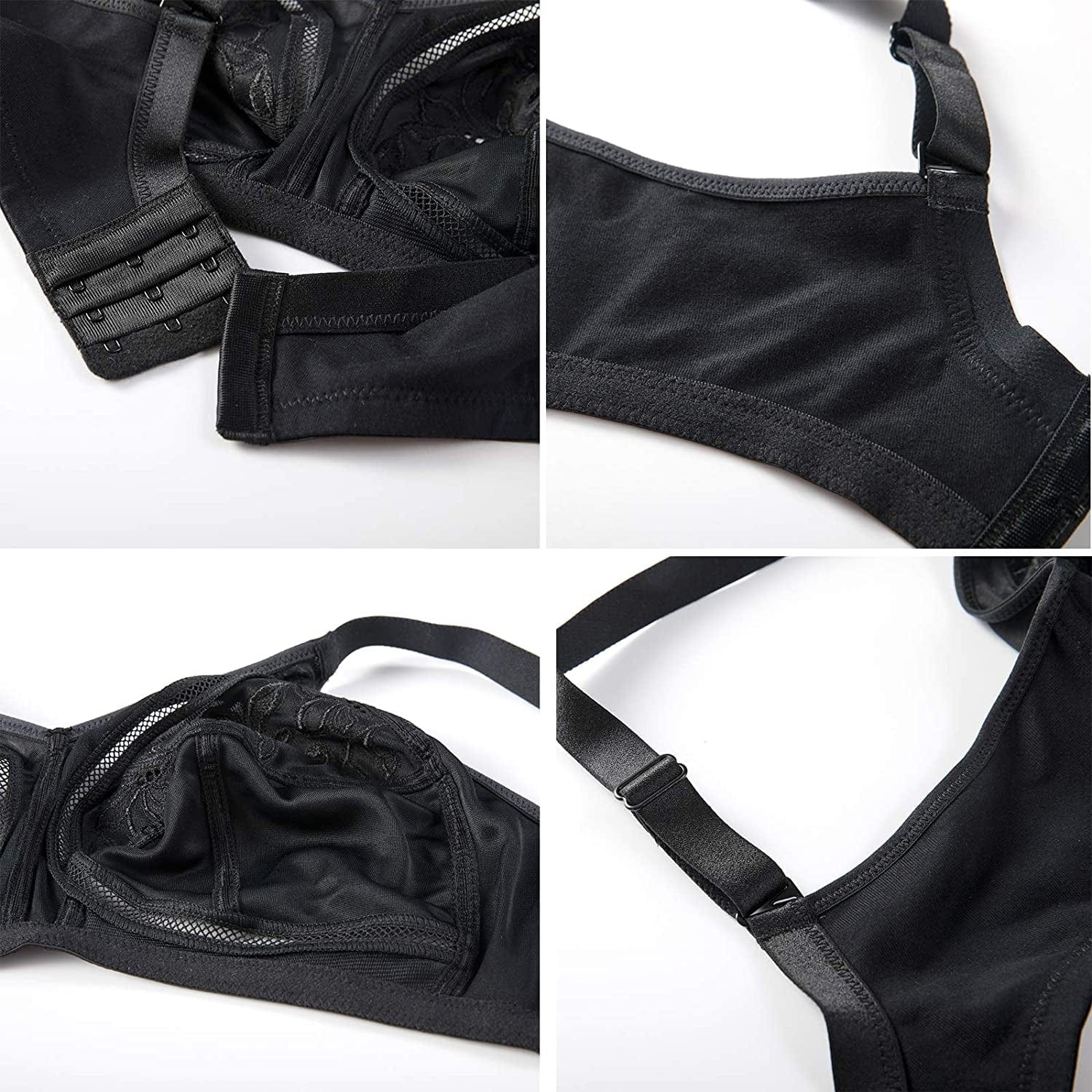 Women'S Wireless Full Coverage plus Size Non Padded Cotton Bra