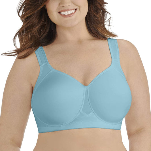 Women'S Wireless Medium Impact plus Size Padded Sports Bra (Retired Colors) Wireless - Blue Topaz / Wireless (71500) / 40C