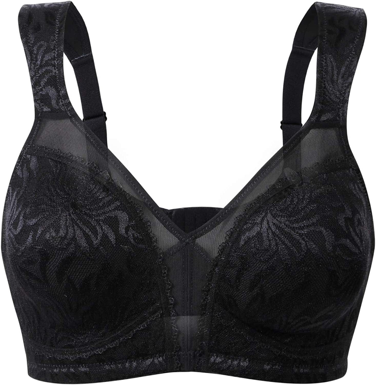 Women'S Wireless Minimizer Bra plus Size Non-Padded Soft Full Figure Bra