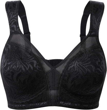 Women'S Wireless Minimizer Bra plus Size Non-Padded Soft Full Figure Bra