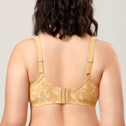 Women'S Wireless plus Size Lace Bra Unlined Full Coverage Comfort Cotton