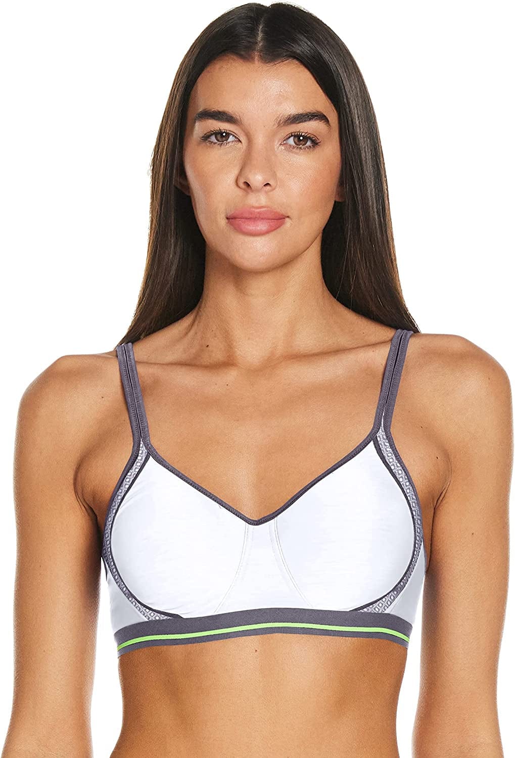 Women'S X-Temp Wireless Bra with Cooling Mesh, Full-Coverage, Convertible T-Shirt Bra White/Excalibur / Small
