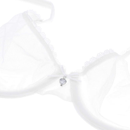 Women See-Through Lace Push up Transparent Everyday Bra