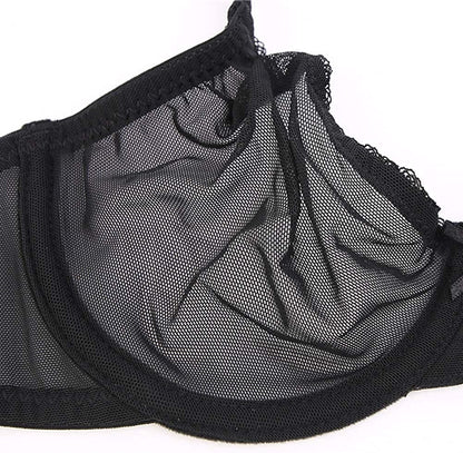 Women See-Through Lace Push up Transparent Everyday Bra