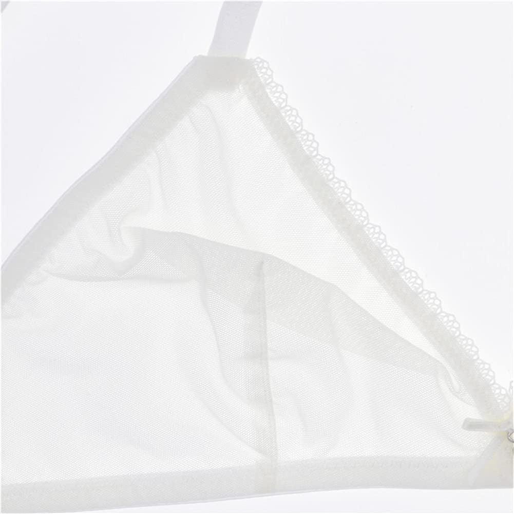 Women Sheer Mesh Transparent Unlined Bra Sexy Wireless Underwear…
