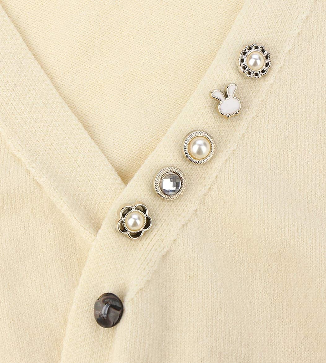 Women Shirt Brooch Pins 20Pcs Mini Cover up Enamel Safety Lapel Pins Buttons Sweater Shawl Clips for Coat Dress Clothes Decoration