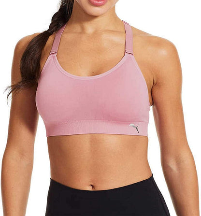 Women Sports Bra, 3-Pack Pink/Blue/Black / Medium