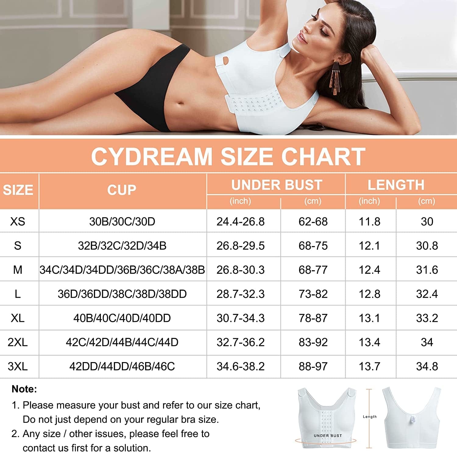 Women Wireless Bra Front Adjustable Straps Post Surgical Compression Breast Surgery Mastectomy Bra Seamless Sleep Bra