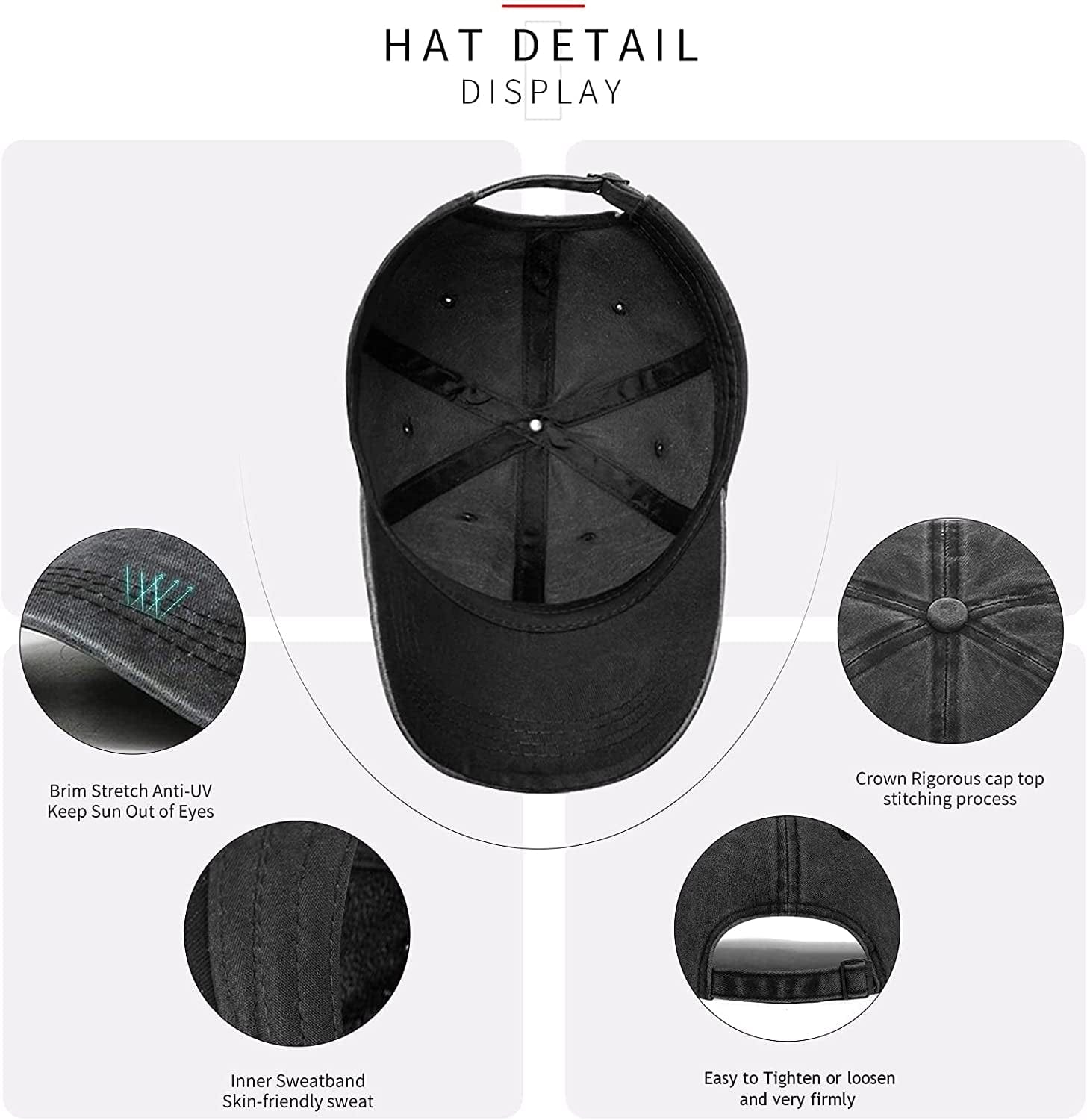 Womens Baseball Caps Baseball Hats for Men Black Baseball Caps for Women Adjustable Denim Black Dad Hats for Mens Caps Plain Cotton Cute Vintage Trucker Pack Ball Caps for Mens Gifts (Cycling) Apparel & Accessories > Clothing Accessories > Hats KLYJI   
