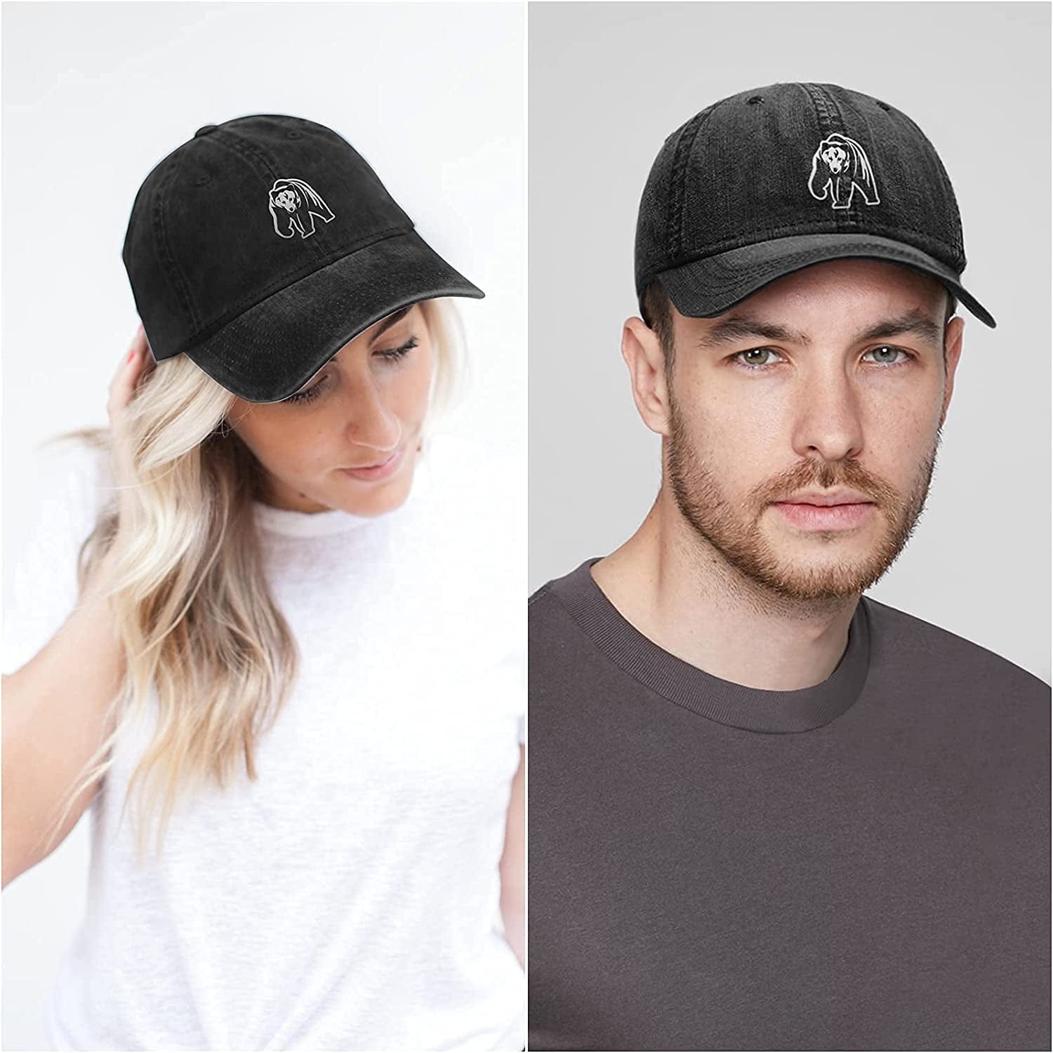 Womens Baseball Caps Hats for Women Ball Cap Cute Distressed Dad Vintage Trucker Adjustable Denim Plain Bulk Black Unstructured Apparel & Accessories > Clothing Accessories > Hats KLYJI   
