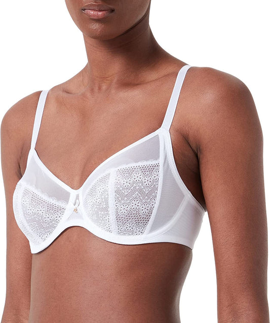 Womens Full Coverage Bras, Bright White, 32D US