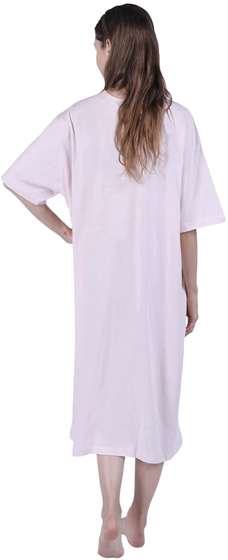 Womens Henley Nightshirts - Set of 2 Long Nightgowns for Women, plus Size Apparel & Accessories > Clothing > Sleepwear & Loungewear > Nightgowns Kylie Max   