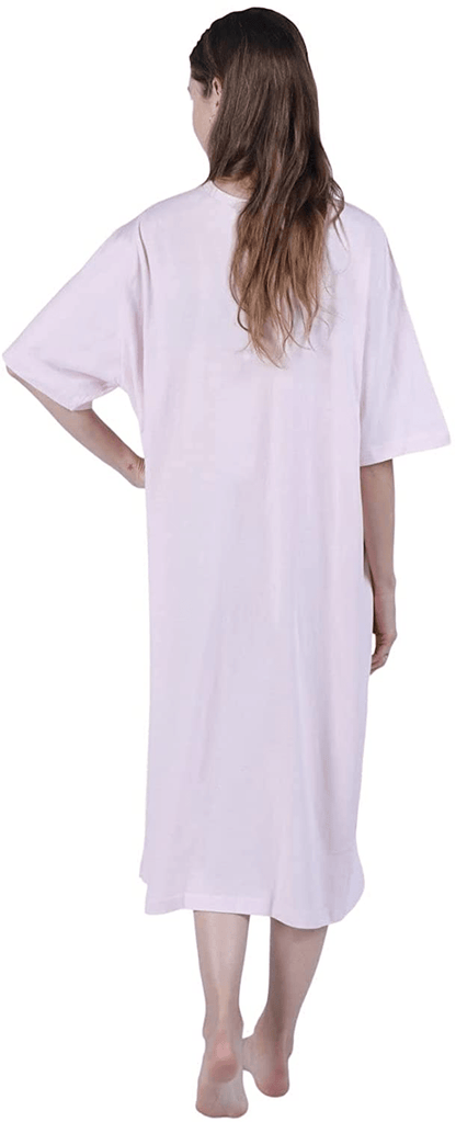 Womens Henley Nightshirts - Set of 2 Long Nightgowns for Women, plus Size Apparel & Accessories > Clothing > Sleepwear & Loungewear > Nightgowns Kylie Max   