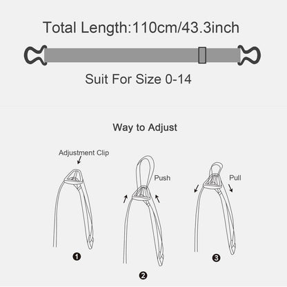Womens Invisible Belt Comfortable Elastic Adjustable No Show Web Belt Metal Buckle Belt for Men by JASGOOD Apparel & Accessories > Clothing Accessories > Belts KYLIE MAX   