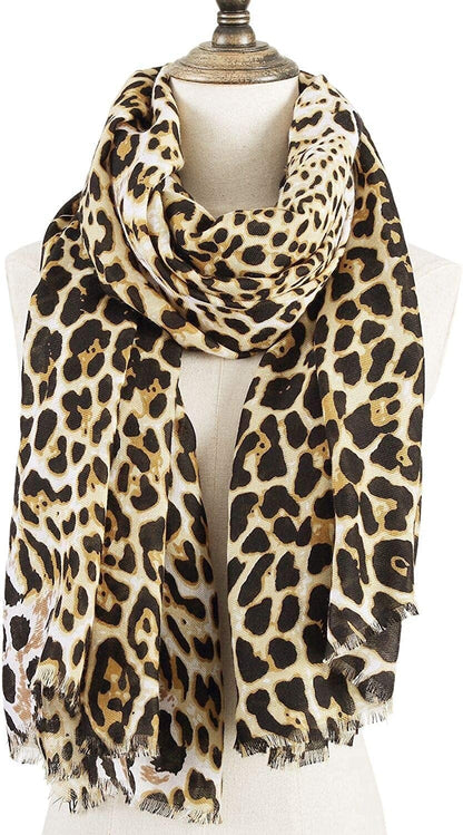 Womens Leopard Print Scarf Large Blanket Wrap Shawl Cheetah Scarves. Apparel & Accessories > Clothing Accessories > Scarves & Shawls AIWANK   