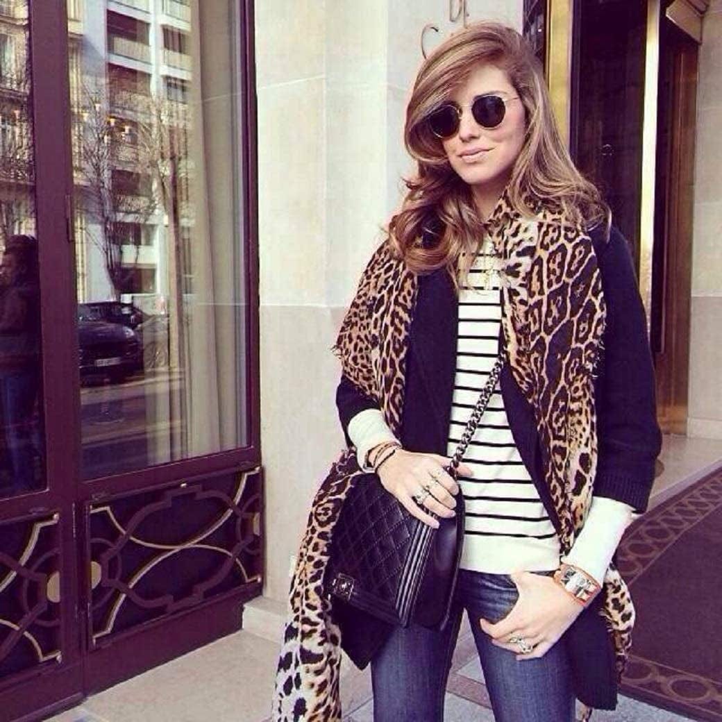 Womens Leopard Print Scarf Large Blanket Wrap Shawl Cheetah Scarves. Apparel & Accessories > Clothing Accessories > Scarves & Shawls AIWANK   