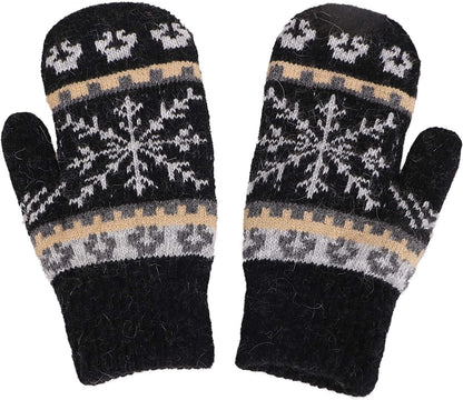 Womens Mittens Cold Weatherfair Isle Knit Sherpa Lined Winter Mittens Apparel & Accessories > Clothing Accessories > Gloves & Mittens Verabella   