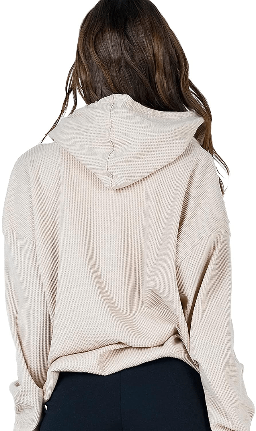 Womens Oversized Zip up Hoodie Baggy Loose Basic Zipper Hooded Sweatshirt Coat Y2K Jacket Apparel & Accessories > Clothing > Activewear Kylie Max   