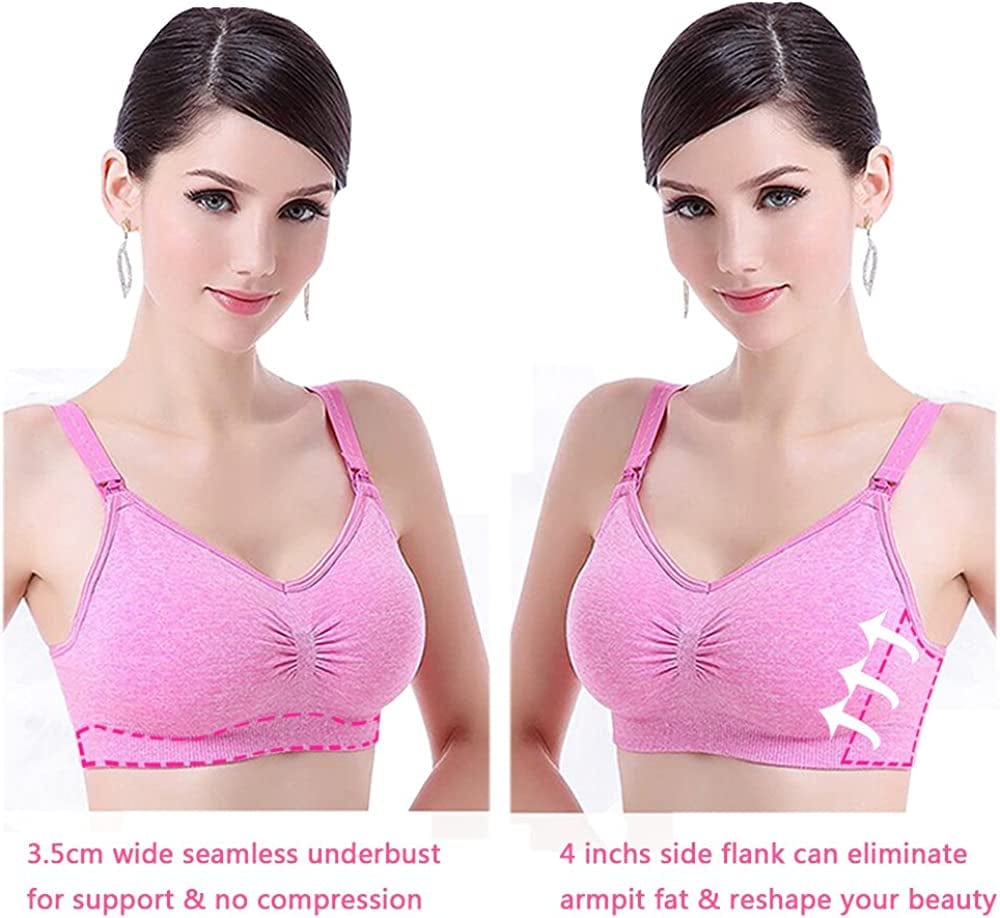 Womens Seamless Nursing Bra Breastfeeding Bra with Remove Bra Pads Extenders
