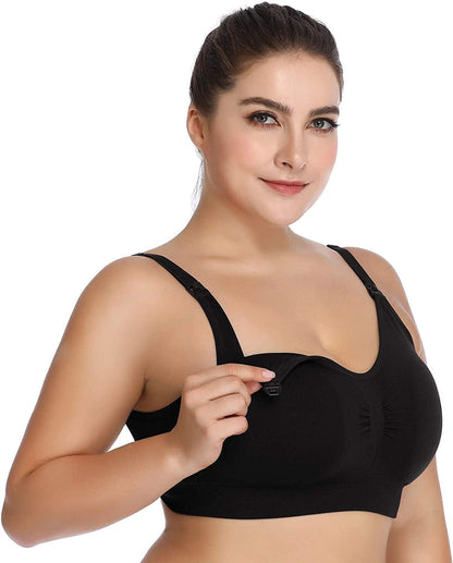 Womens Seamless Nursing Bra Sleeping Maternity Bralette for Breastfeeding
