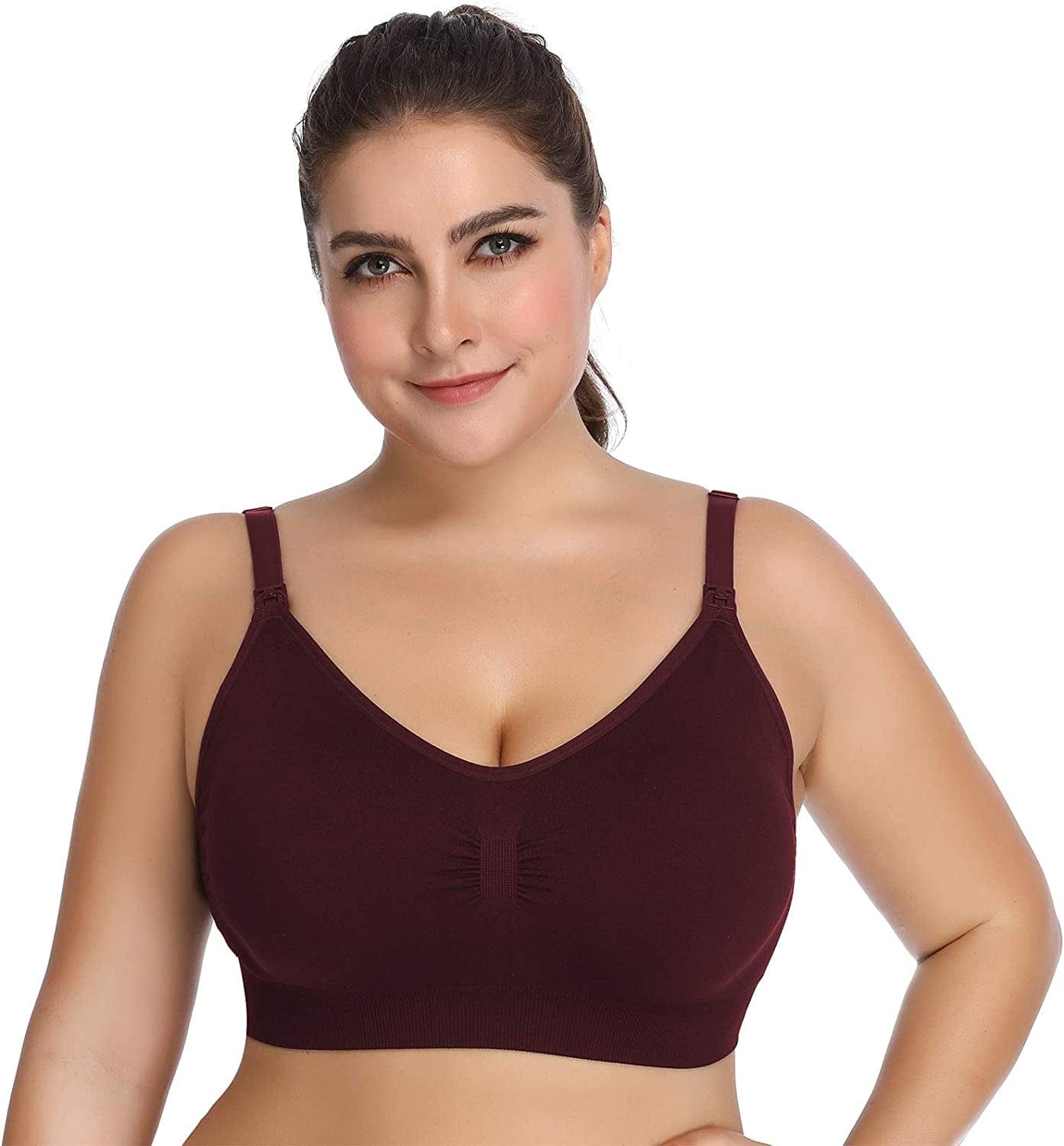 Womens Seamless Nursing Bra Sleeping Maternity Bralette for Breastfeeding