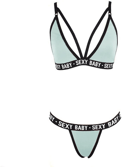 Womens Sexy Lingerie Deep V Strappy Bralette Thong G-String Bikini Swim Underwear Set for Valentine'S Day Gifts Apparel & Accessories > Clothing > Underwear & Socks > Shapewear aneralied   