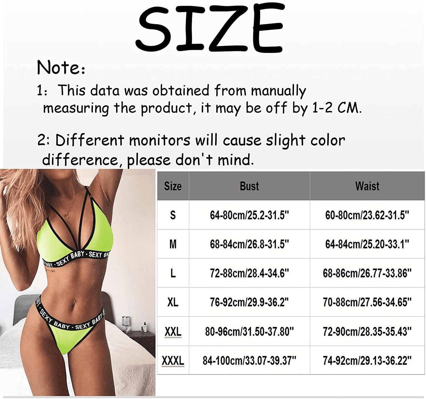 Womens Sexy Lingerie Deep V Strappy Bralette Thong G-String Bikini Swim Underwear Set for Valentine'S Day Gifts Apparel & Accessories > Clothing > Underwear & Socks > Shapewear aneralied   