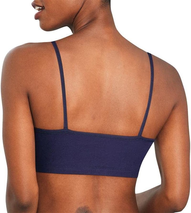 Womens String Bralette Pack, Low-Impact Bra, Cooling Stretch Cotton Bralette, 3-Pack
