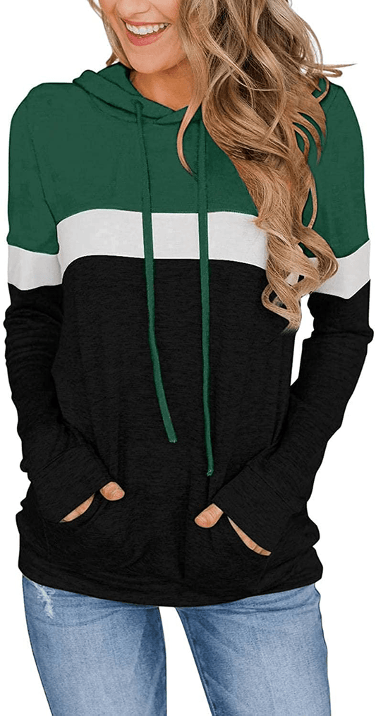 Womens Tops Ladies Tunics Casual Shirts Long Sleeve Hoodie Pullover Blouses Loose Fitting Tees Fashion Clothing Sweatshirts Apparel & Accessories > Clothing > Activewear Kylie Max   