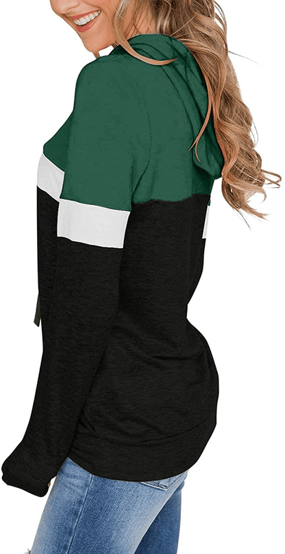 Womens Tops Ladies Tunics Casual Shirts Long Sleeve Hoodie Pullover Blouses Loose Fitting Tees Fashion Clothing Sweatshirts Apparel & Accessories > Clothing > Activewear Kylie Max   