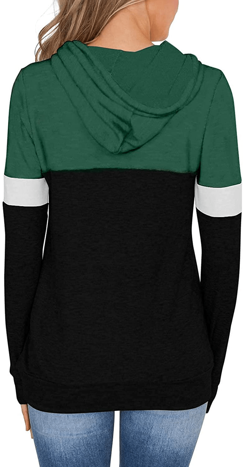 Womens Tops Ladies Tunics Casual Shirts Long Sleeve Hoodie Pullover Blouses Loose Fitting Tees Fashion Clothing Sweatshirts Apparel & Accessories > Clothing > Activewear Kylie Max   