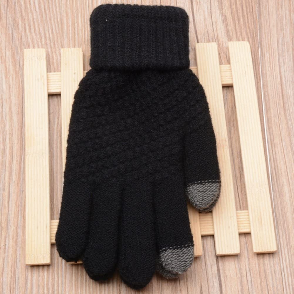 Womens Touch Screen Warm Soft Winter Knit Texting Gloves Cute Fashion Mittens for Smartphone Apparel & Accessories > Clothing Accessories > Gloves & Mittens JUMISEE   
