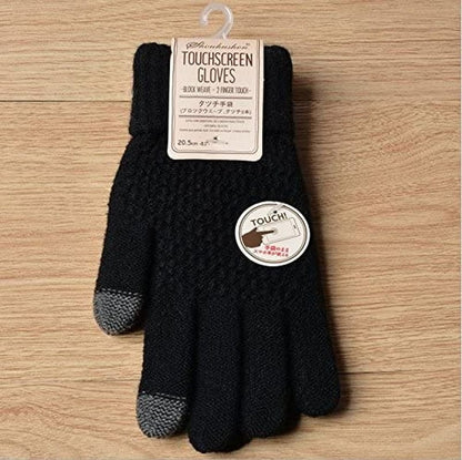 Womens Touch Screen Warm Soft Winter Knit Texting Gloves Cute Fashion Mittens for Smartphone Apparel & Accessories > Clothing Accessories > Gloves & Mittens JUMISEE   