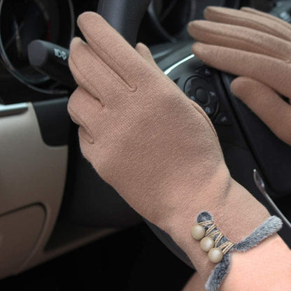Womens Winter Gloves Warm Lined Touch Screen Driving Gloves (1Pack/2Pack/3Pack) Apparel & Accessories > Clothing Accessories > Gloves & Mittens T-GOTING Khaki  
