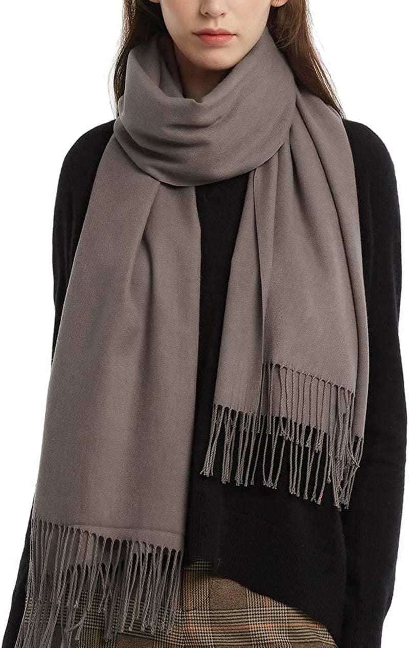 Womens Winter Scarf Cashmere Feel Pashmina Shawl Wraps Soft Warm Blanket Scarves for Women Apparel & Accessories > Clothing Accessories > Scarves & Shawls No Shrimp One Size 