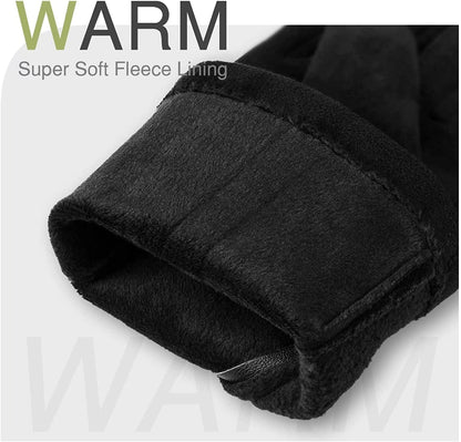 Womens Winter Warm Gloves with Sensitive Touch Screen Texting Fingers, Fleece Lined Windproof Gloves Apparel & Accessories > Clothing Accessories > Gloves & Mittens Alepo   