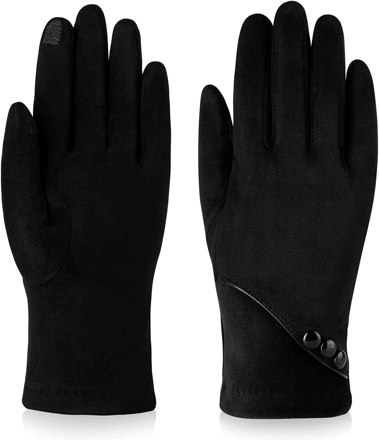 Womens Winter Warm Gloves with Sensitive Touch Screen Texting Fingers, Fleece Lined Windproof Gloves Apparel & Accessories > Clothing Accessories > Gloves & Mittens Alepo   