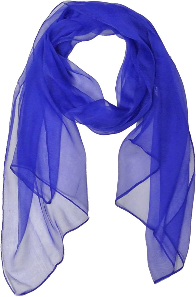 Wrapables Solid Color Silk Long Scarf Apparel & Accessories > Clothing Accessories > Scarves & Shawls Wrapables Royal Blue  